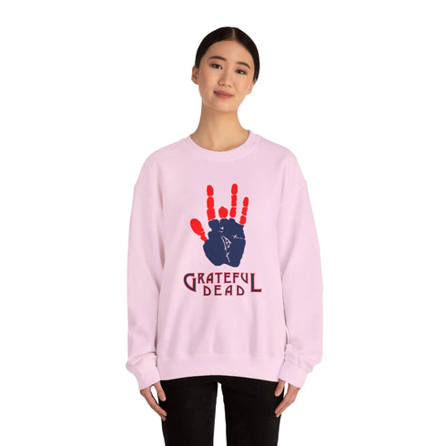 Grateful Dead - Jarry's Hand | Life is dead. Crewneck Sweatshirt - StealieShop